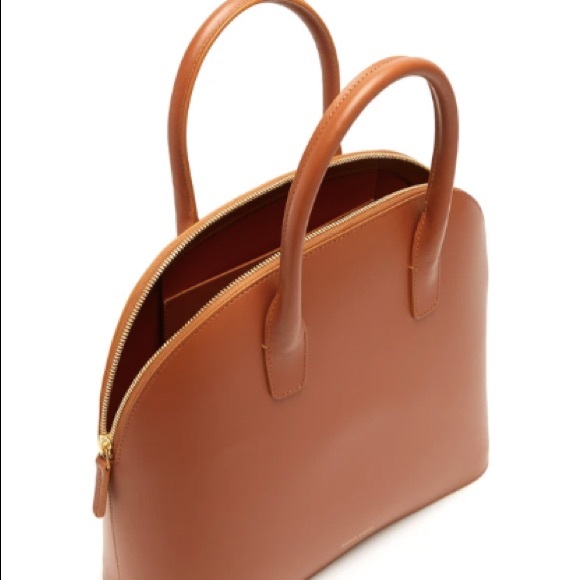 MANSUR GAVRIEL Top Handle Rounded Leather Bag - Picture 4 of 10